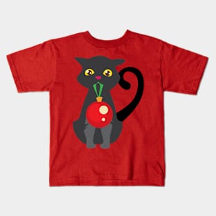 christmas cat 4 Kids T-Shirt